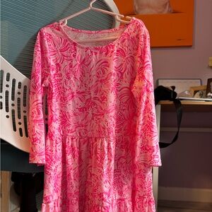 Lilly Pulitzer Pink Floral Kids Dress